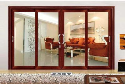 China Kitchen Aluminum Sliding Door Rust Resistant Exterior Aluminum Sliding Glass Doors for sale