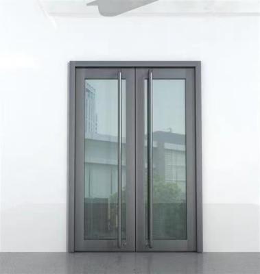 China Insulated Aluminum Door Profiles Weather Resistant Metal Swing Door for sale