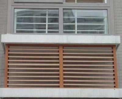 China Outdoor Aluminium Louvers For Balcony High Durability Exterior Aluminium Blinds for sale