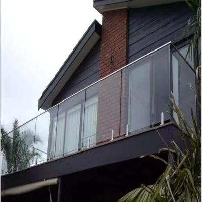 China Frameless Balcony Glass Railing Space Saving Handrail Glass Balustrade for sale