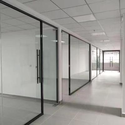 China Modern Glass Partition System with Customizable Height for Indoor Spaces for sale