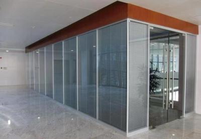 China Tempered Glass Partition Wall , Interior Glass Partition Walls For Home Office for sale