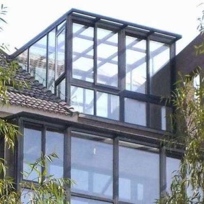 China Transparent Glass House Modern Design  With Aluminum Alloy Frame for sale