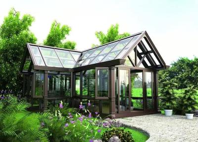 China Custom Glass House High Durability Modern Aluminum Glass Room for sale