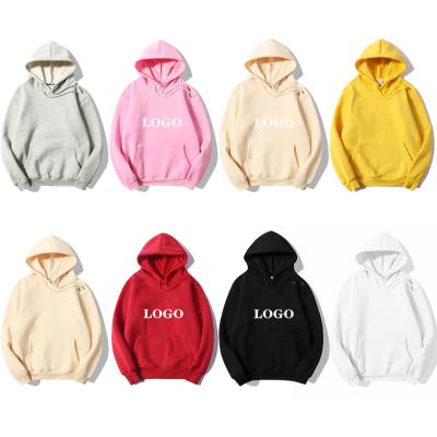 China 100% cotton viable high quality custom logo embroidery men's simple blank hoodie sweatshirt set for sale