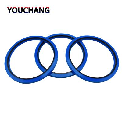 China HBS HBY Buffer Seal Blue Hydraulic Seal HBY 65 X 80.5 X 6MM Hydraulic Cylinder Buffer Seal for sale