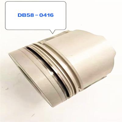 China Customized DB58 - 0416 Excavator Engine Parts Piston for sale