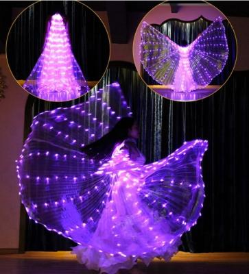 China LED Wings LED Wings Bestdance 5 Colors Changeable LED ISIS WINGS Belly Dance Costumes Dancewear Props Dancers for sale