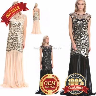 China BestDance Screaming 20s Dry Cleaner Fully Beaded Dress Front And Back With Fringe Balance Gatsby Party Art Deco Fringe Evening Dress for sale