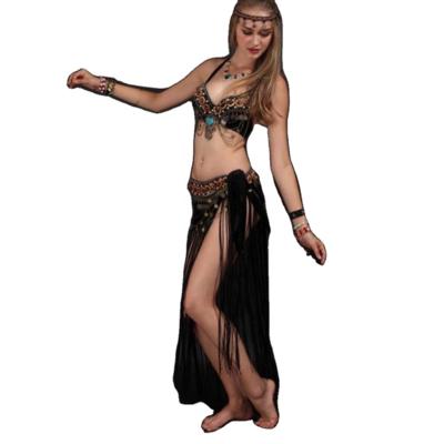 China Sets Bestdance Fusion Belly Cance Costume Tribal Set 2 Piece Costume Set Performance Belt Bra for sale