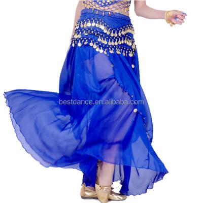 China BestDance Women's Egyptian Dancer Full Skirt Belly Dance Chiffon Dance Skirts Long for sale