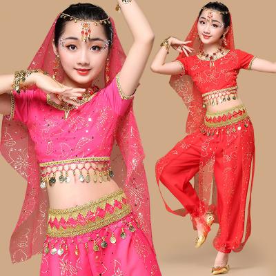 China Sets Sets BestDance Children Belly Dance Costumes Kids Girls Indian Theme Performance Outfits for sale