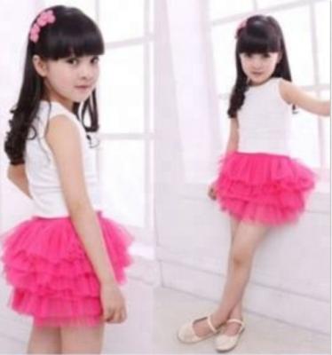 China Bestdance Baby Kids Girls Dancewear Chiffon Tutu Pettiskirt Cute Princess Skirt 1-8Y Dresses Full Dresses for sale