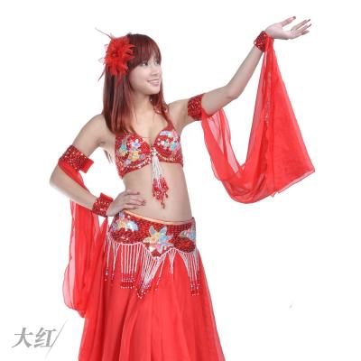 China from above & Tees from above & BestDance Belly Dance Chiffon Bras Women Tops Practice Arm Sleeve Performance Dance Props for sale