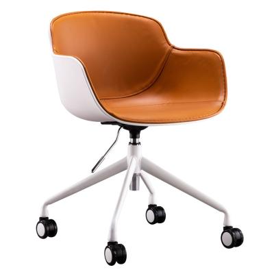 China Office Visitor Chair with Adjustable Height Vertical Lift and Technical Leather Material for sale