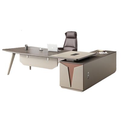 China Solid Wood Executive Desk Stylish Modern Design for Comfortable Office Furniture for sale