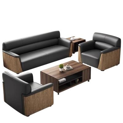 China Napa Leather Office Sofa Set for Modern and Comfortable Workspace in Business Receptio for sale