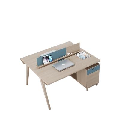 China Wooden Modern Office Furniture Staff Desk with L Shaped Design and Y Mail Packing for sale