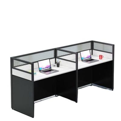 China Supermarket Office Desk Staff Tables and Chairs Combination with Sturdy Construction for sale