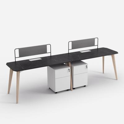 China Modern Staff Wooden Executive Desk Cubicle Office Workstation Combination Desk for sale