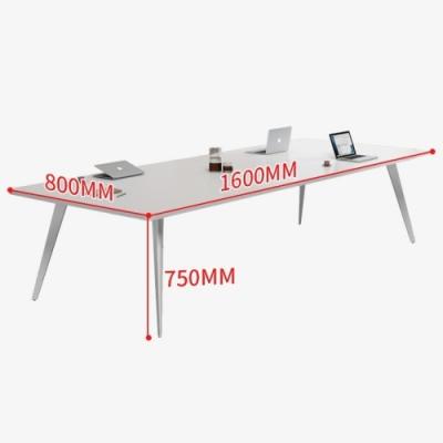 China Modern White Conference Table for Office Training and Negotiation in Shopping Center for sale