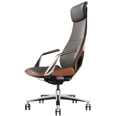 China Office Building Chair with Ergonomic Design and Synthetic Leather Material Business for sale