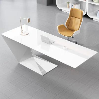 China Home Office Funiture Morden Work Office Desk with Custom White Paint Consulting Table for sale