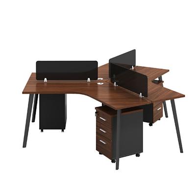 China Office Work Station Desk Furniture 6 Person Workstation Table for Cubicles and Offices for sale