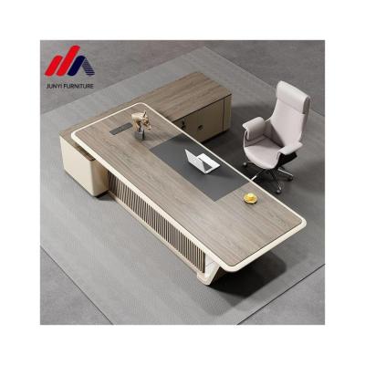 China Customized Colors Modern Wood Home Office Computer Desk with Customizable Drawer for sale