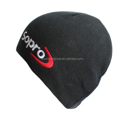 China COMMON Custom Acrylic Beanie Hat F034 With Embroidered Logo For Outdoor Winter / Sports for sale