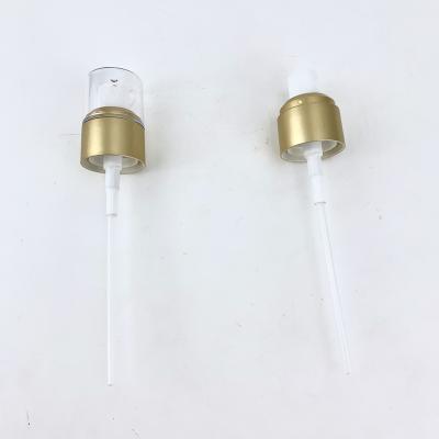 China Non Spill Factory 2019 Stock GP418 LOW MOQ 20/410 Aluminum Matte Shoulder Double Layer Gold Mist Pump Sprayer Caps 20mm for sale