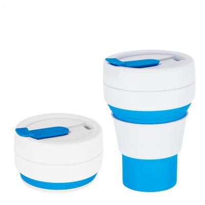 China DL234 600ml Promotional Gifts Collapsible Silicone Water Cup With Silicone Straw for sale