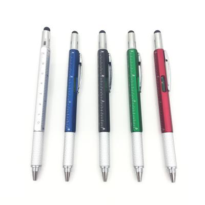 China T2048 Promotional Gifts Tool 4-in-1 Metal Multifunctional Ballpoint Pen With Touch Screen Head for sale