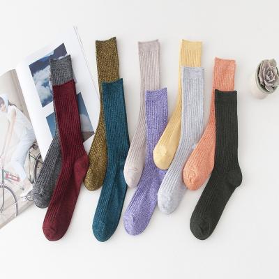 China Wholesale High Quality Crew Color Compression Casual Simple Women QUICK DRY thongs Adult Girl Slouch Socks for sale