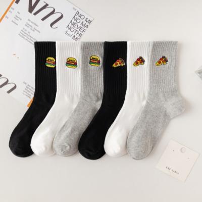 China Breathable Hot Selling Soft Comfortable Running Cotton Socks Women Men Mask Custom Embroidery Logo Sports Socks for sale