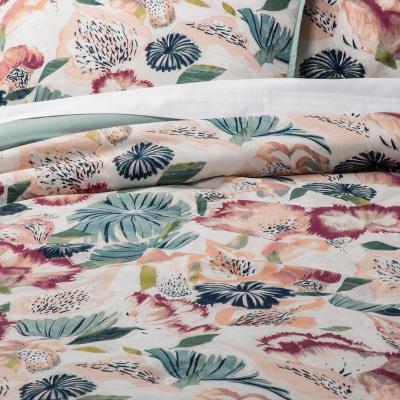 China The King Wholesale Floral Reversible Hotel Bed Comforter Set for sale