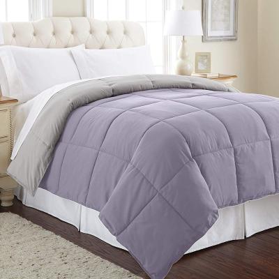 China Home Reversible Custom Quilted Polyester Microfiber Bed Quilt for sale