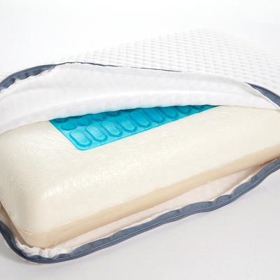 China Magnetic Ventilated Soft Comfortable Gel Infused Visco Memory Foam Pillow for sale