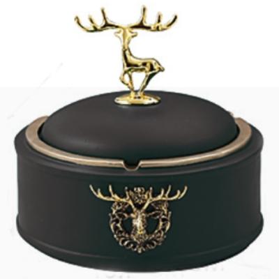 China Resin Deer Lid With Black Ashtray SW200611 for sale