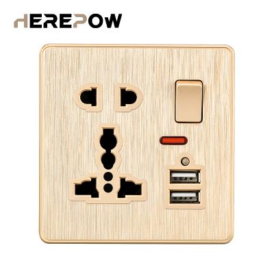 China Residential/Multipurpose Universal Wall+Switches and USB Sockets for Homes EU Outlet Modular Electrical Cover Plate Accessories Electric Power Socket for sale