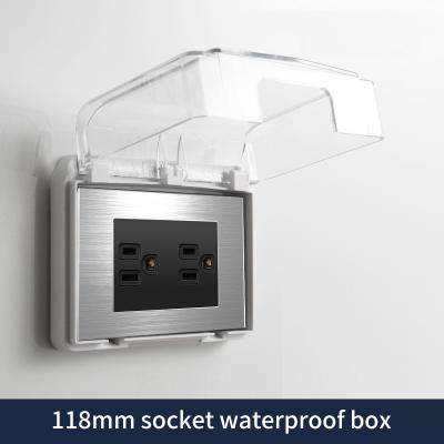 China Waterproof PC Box Wall Power 118cm Waterproof Socket Swtich for sale