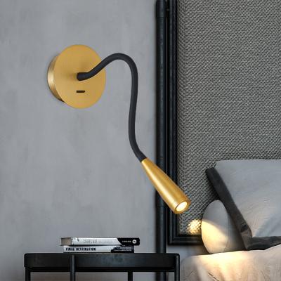 China Modern minimalist modern light luxury aluminum pipe led wall lamps for decoration for bedroom living room for sale