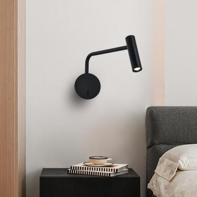 China New Style Standard Metal Wall Lamp Modern Aluminum Housing Led Reading Light Hotel Lamp Wall Mounted Bedside For Bedroom for sale