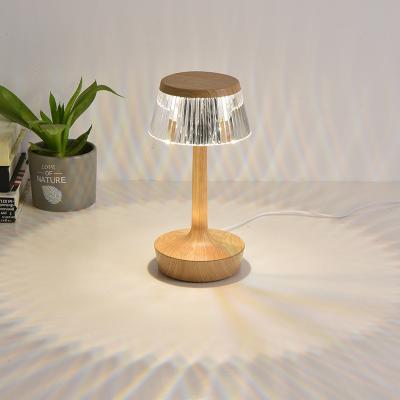 China Modern Table Light Bedside Light Desk Restaurant Bar Touch Switch Rechargeable Dimmable LED Table Lamps for sale