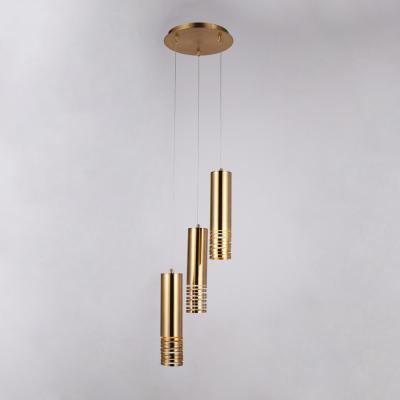 China Modern Stainless Steel Italian Gold Round Bronze Nordic Hanging Led Pendant Light For Hotel Living Room for sale