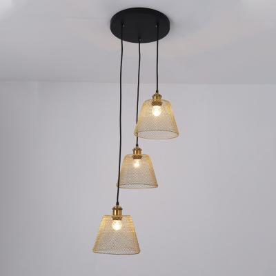 China Retro Retro Best Quality Iron Pendant Light Chandelier Pendant Lamp E27 Ceiling Hanging LED Light For Bar for sale