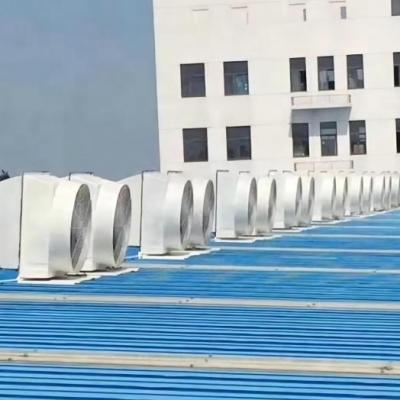 China Hotels extracting industrial fiberglass roof wall exhaust fan butterfly frp cone air ventilation for sale