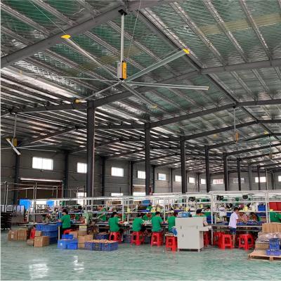 China 2 meter hvls fan panel ceiling fan industrial hvls industrial warehouse workshop logistic central gymnasium for sale