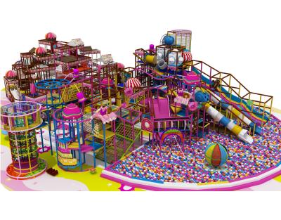 China Indoor Plastic Playground Mich Game Center Equipment With Ball Pit For Sale for sale