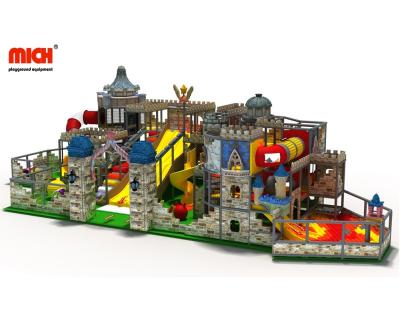 China New Design Mich Playground Themed PVC Castle Kids Indoor 3 Tier Soft Play Center With Ball Pit for sale